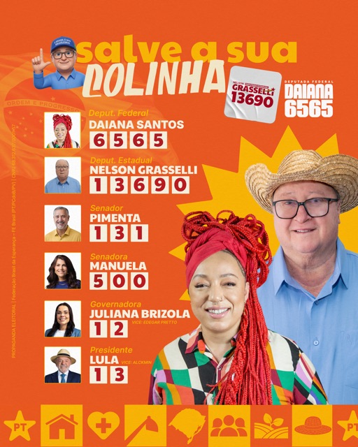 Colinha com Grasselli 13690 e Daiana Santos 6565