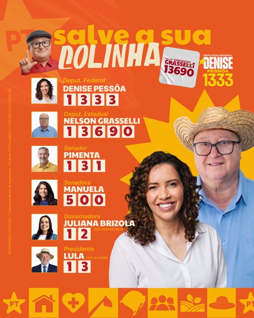 Colinha com Grasselli 13690 e Denise Pessôa 1333