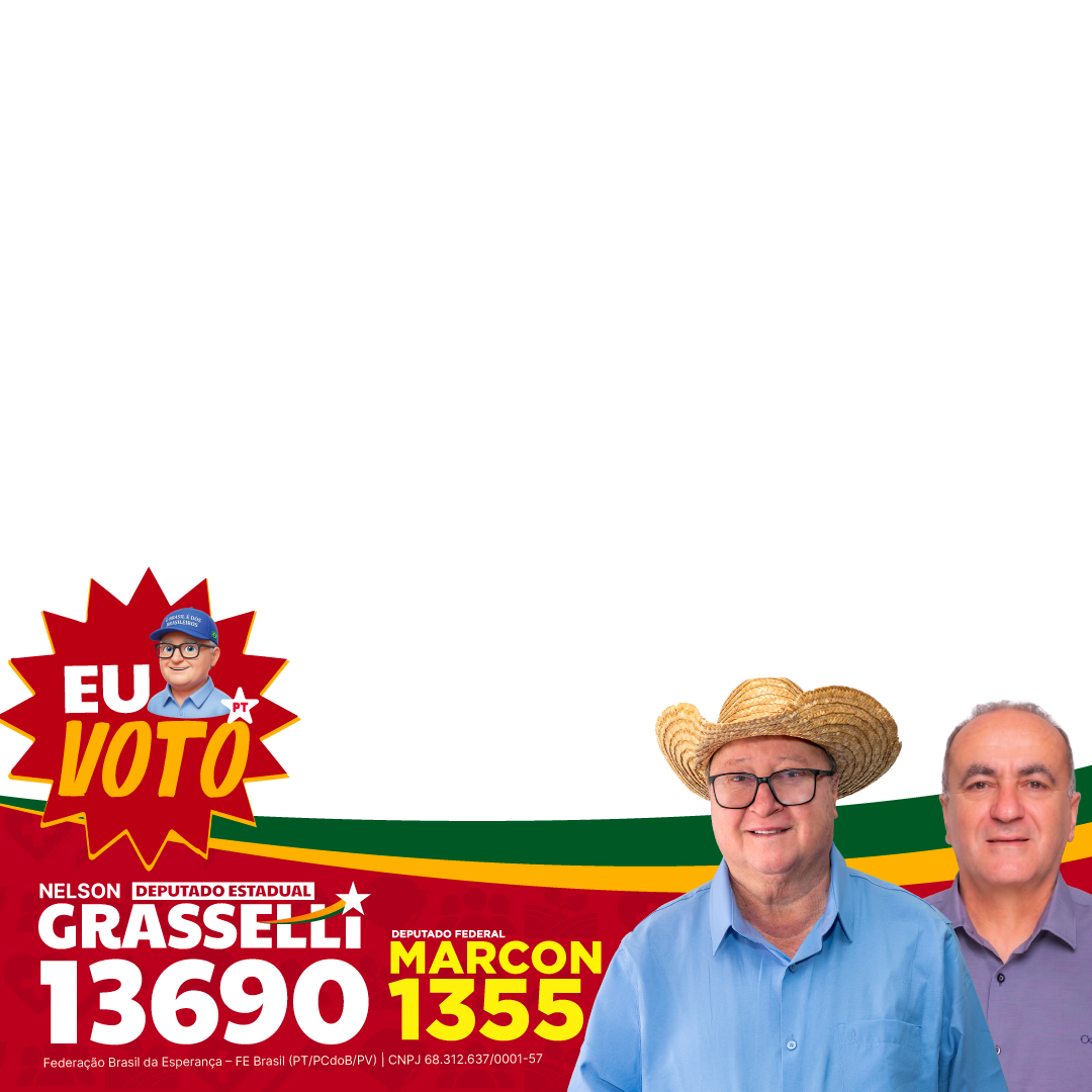Moldura Eu voto 13690 e 1355